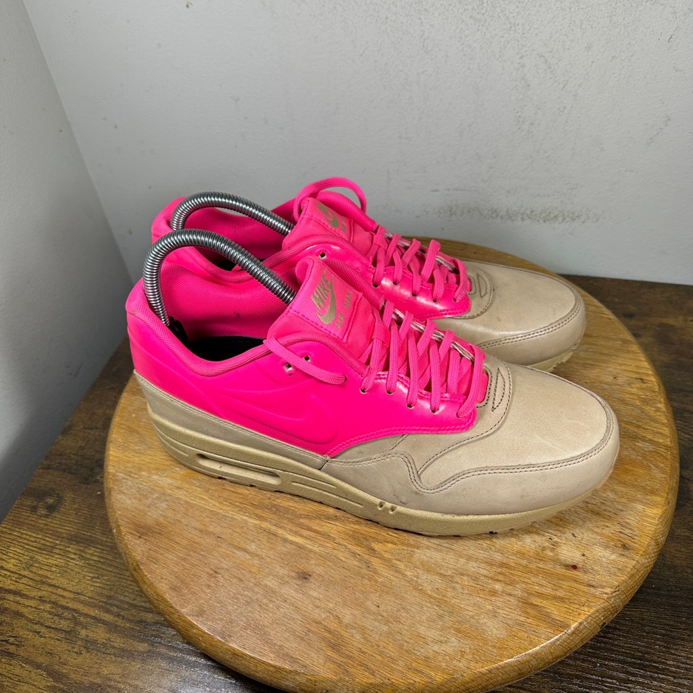 Nike Air Max 1 Womens Vachetta Pack Pink Running Shoes 615868-202 Size 10
